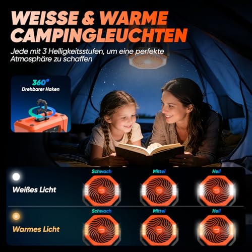 Lámpara de techo con ventilador kejector con luz LED ajustable y mando a distancia multifunción 5
