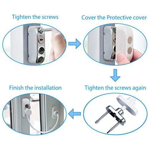 Proster 2pz Blocca Porte e Finestre per Bambini