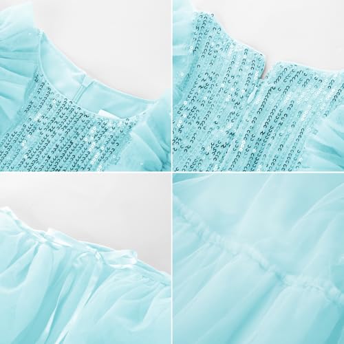 Image of GRACE KARIN Girls Dresses Sequin Party Formal Pageant Dress Tween Girl Birthday Tulle Prom Princess Maxi Dress Size 5-14