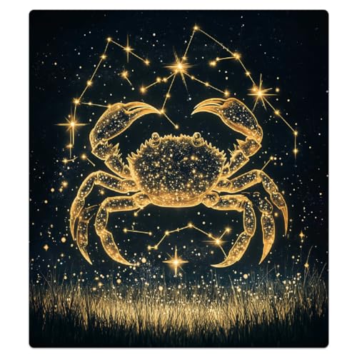 Cubierta magnética Mexpekil para lavavajillas panel dorado de cáncer 53x66 cm
