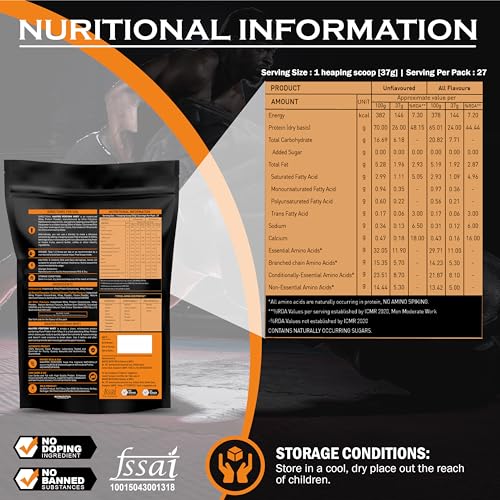 Image of NAKPRO NUTRITION Perform Whey Protein Concentrate | 2kg Vanilla | 24g Protein | Trustified Certified