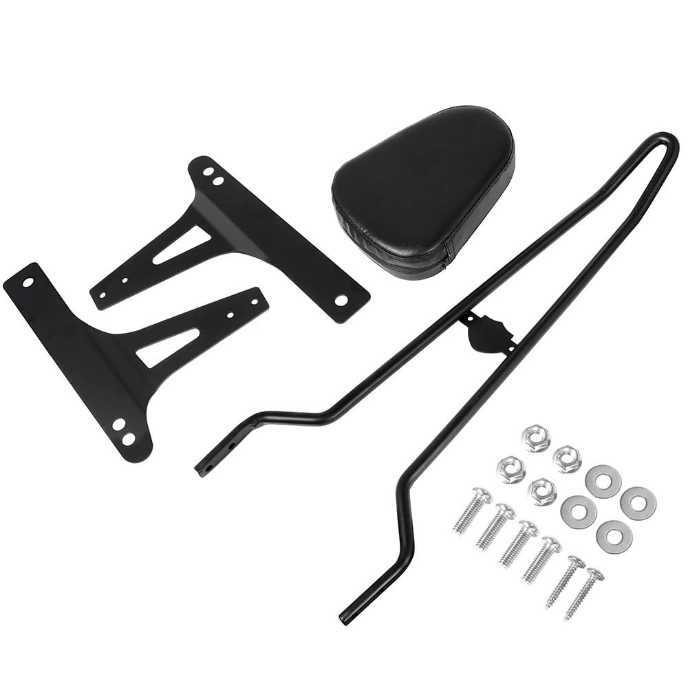 Zdejmowane oparcie motocykla Pasuje do Harley Dyna Street Bob FXDB FXD 2006-2017 motocykl oparcie pasażera Sissy Bar tylne siedzenie odpinany(Black)
