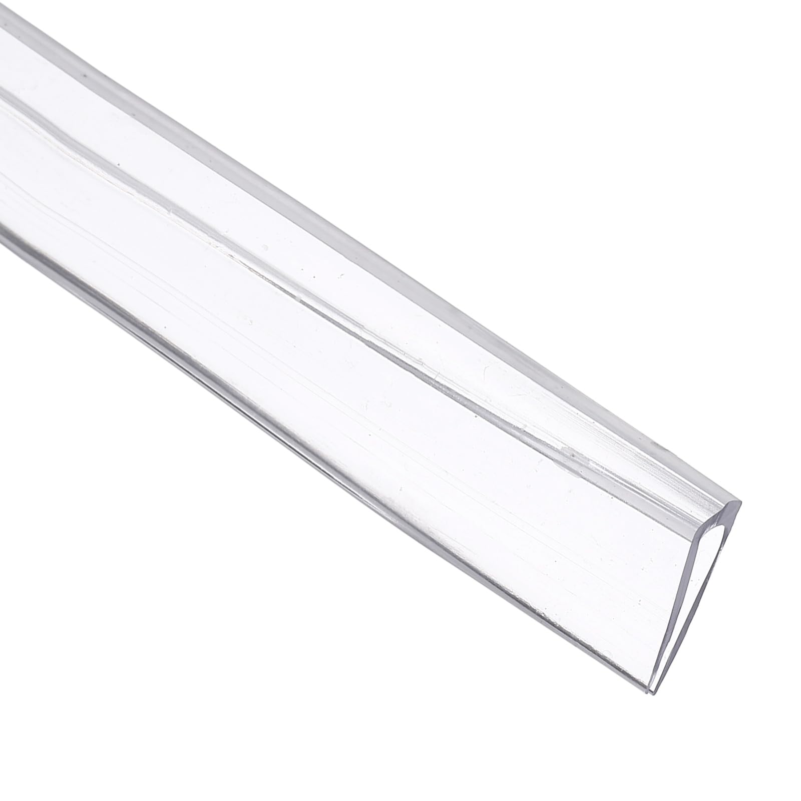 sourcing map Clear Edge Trim, 13.1Ft Silicone U Channel Edge Protector, Edges Guards Fits 1/8"-5/32" for Car Doors Sheet Metal Parts (5/16" W x 9/16" H)