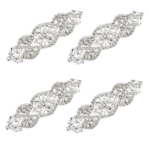 Patch strass ceinture pièce de robe de mariée dorée scintillante