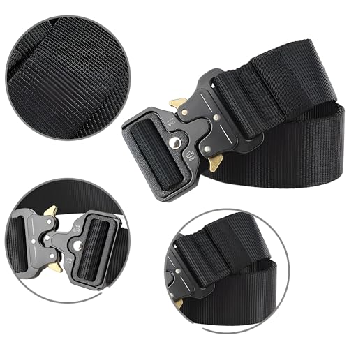 JacobsParts Quick Release Tactical Unisex Belt Heavy Duty Adustable Military Webbing Nylon,2