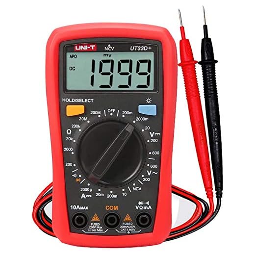 Uni-T Ut-33D Digital Multimeter With Continuity Buzzer And Calibration Certificate And Test Leads