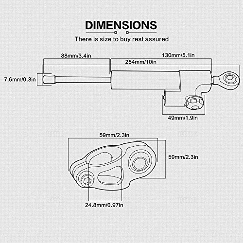 CNC Universal Lenkungsdämpfer Stabilizer für CBR250R CBR300 CBR600RR 1000