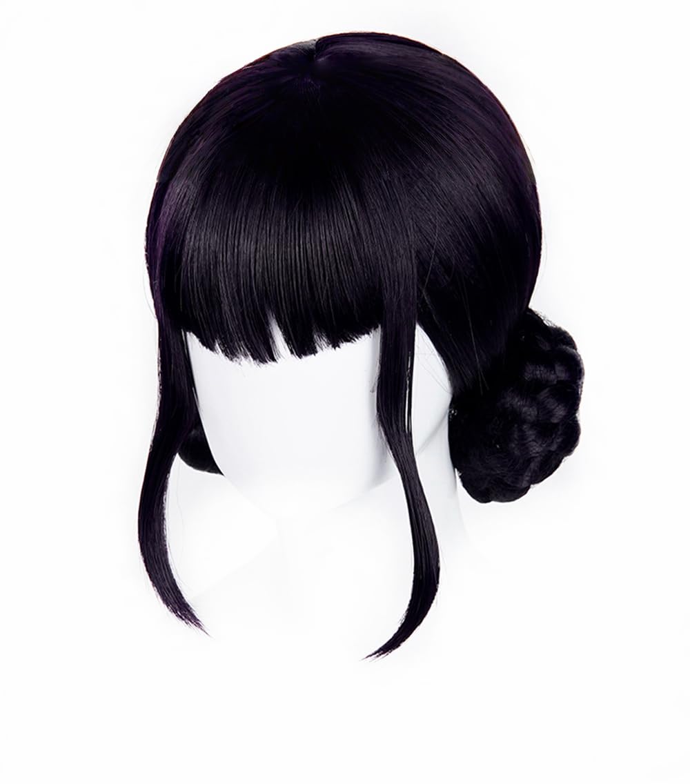 Topcosplay Female Deep Purple Anime Cosplay Wig Halloween Carnival Party Wig - Image 3