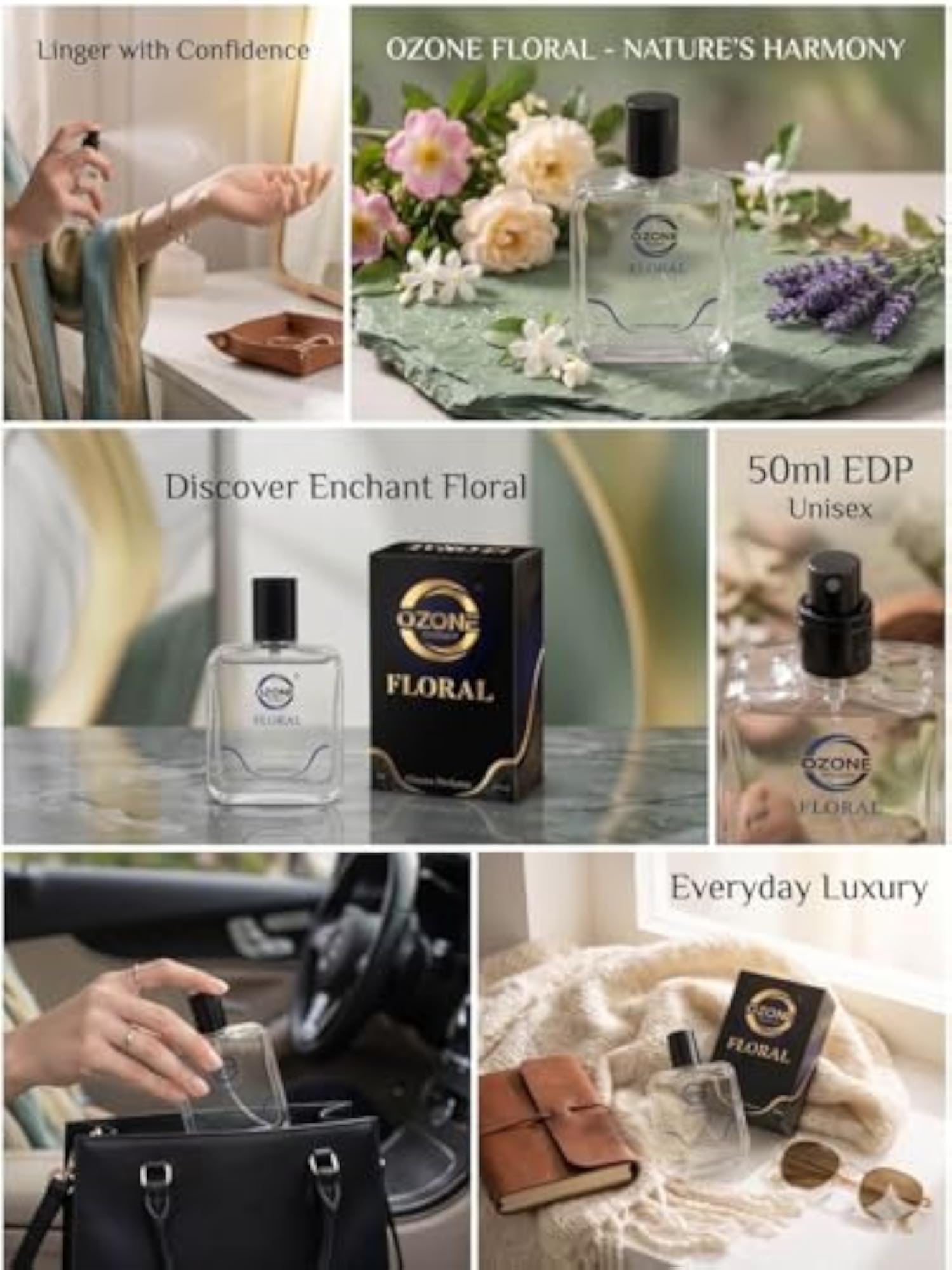 Unisex Floral Eau De Parfum, Luxury 50ml Spray