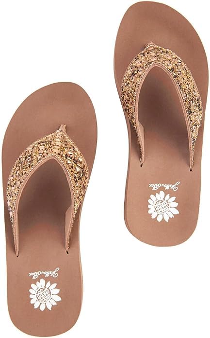 Yellow Box Women's Riddle Flatform Sandal, Round Toe, 1.75 Inch Heel, 1 Inch Platform, Comfortable Flip-Flop3