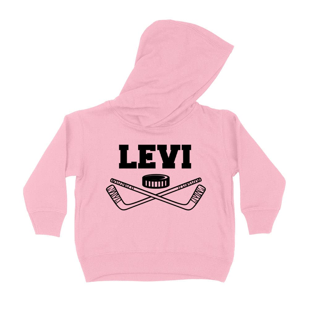 Hockey Levi Kids Hoodie Sweatshirt Toddler 2T Light Pink