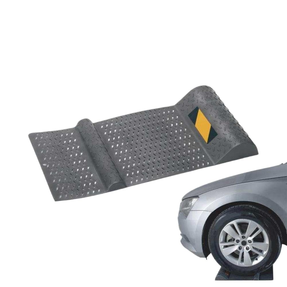 rutschfeste Garagen-Parkmatte zur Fahrzeugpositionierung – Radstopper-Pad für Autos, SUVs und leichte LKWs