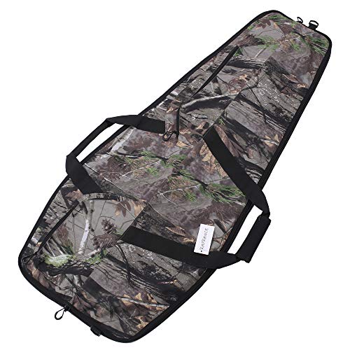 Raprance Soft Scoped Rifle Shotgun Carrying Case Long Gun Bag With Lockable Zippers (44 Inch Camo) #TOP3