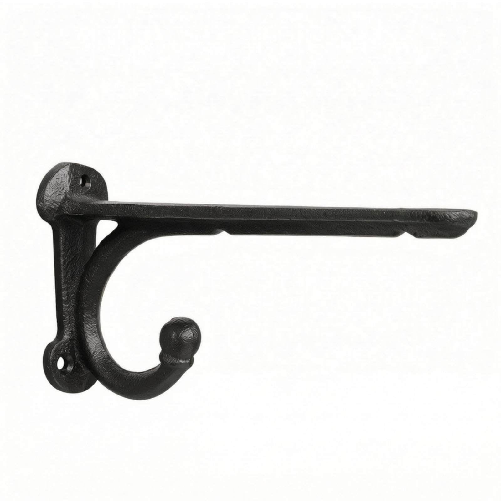 Shelf Bracket Cast Iron Shelf Support Decorative Wall Bracket with Screw Holes for Home Improvers, Homeowners, Living Room, Entryway, Study 7690 Hook Rack-image-24