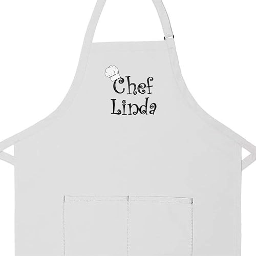 Miniatura 2 de THE APRONPLACE Personalized Embroidered Chef Any Name Adult Apron