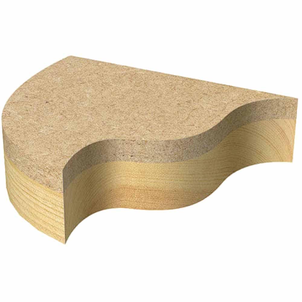 Trend CraftPro Fraise à défoncer à guide, queue de 1/4 pouce, diamètre de coupe 15,9 mm et longueur de coupe 25 mm, embout en carbure de tungstène, C121CX1/4TC