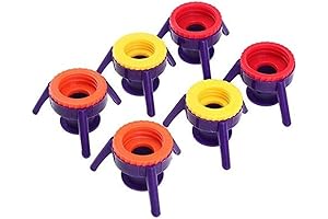 6-Piece Capless Pouring Stand Kit: Effortless Liquid Dispensing for Thick Substances