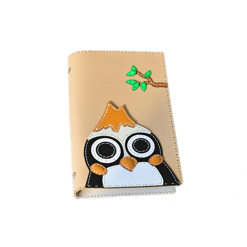 Amazon | レザーカバーノート 本革 バインダー 可愛い キャラクター