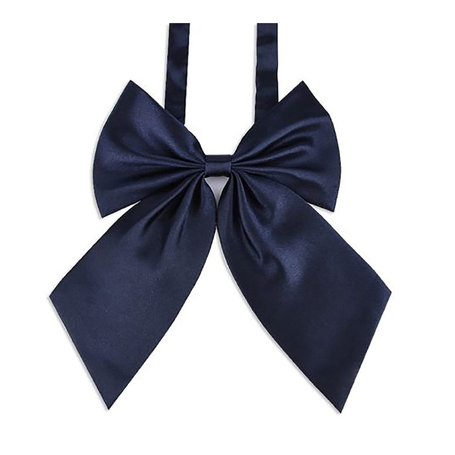 LOPURO Lady Adjustable Pre-tied Bow Tie,Women Uniform Bowtie for Cosplay