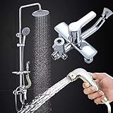 L.L.QYL Robinets de Douche Système de Douche de décontamination Automatique de Grand pulvérisateur en cuivre à Quatre Vitesses avec Pistolet de pulvérisation Salle de Bain Ensemble Douche
