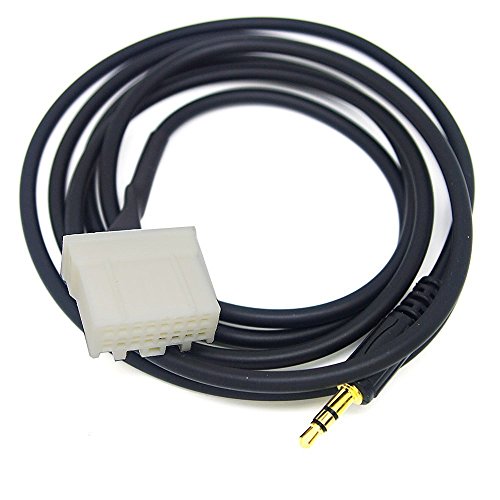 Agile-Shop AUX Input Male Jack 3.5mm Audio Adapter Cable for iPod iPhone 4 4S 5 5S MP3 to Mazda 2 3 5 6 RX8 MX-5 Car Player