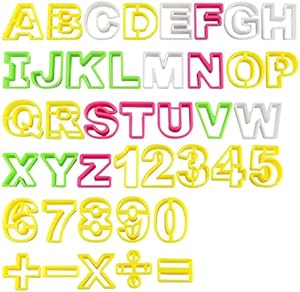 ilauke Fondant Buchstaben Ausstecher Set, 41-teilig
