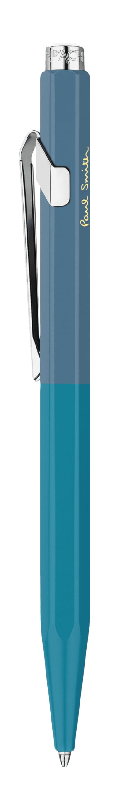 Caran d'Ache Paul Smith V4 Mechanical Pencil, Cyan Steel, Cyan Blue & Steel Blue - Image 4