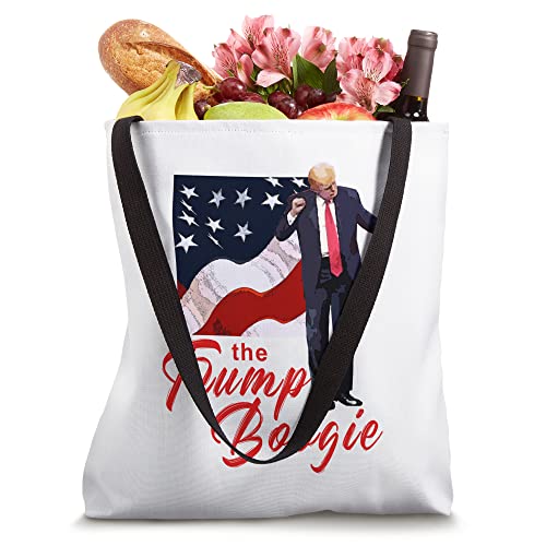 Bolso tipo tote con diseño de Donald Trump bailando, para rallys y eventos patrióticos miniatura 4