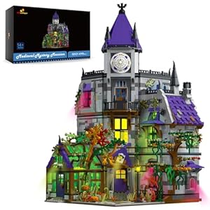 JMBricklayer Medieval Castle House Building Set for Adults, Ideas House Model Toy Construction Set with LED Lights, Medieval Mystery Mansion Collectible or Home Office Decor, Gift for Boys Girls 30121