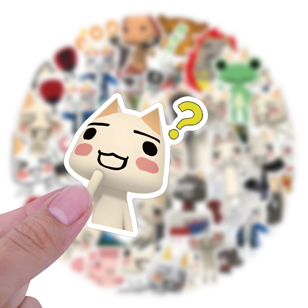 60 Pcs Dorothy Cat Graffiti Stickers for Water Bottles,Guitar,Bicycle,Laptop,Skateboard,Computer,Cat Animal Nordic Style Stickers Waterproof Vinyl,Scrawl Decoration for Girls Boys Children Teens - Image 3