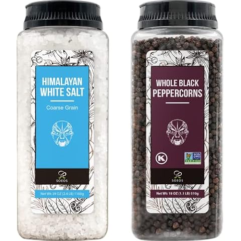 Soeos Himalayan Sea Salt and Pepper Set Cover
