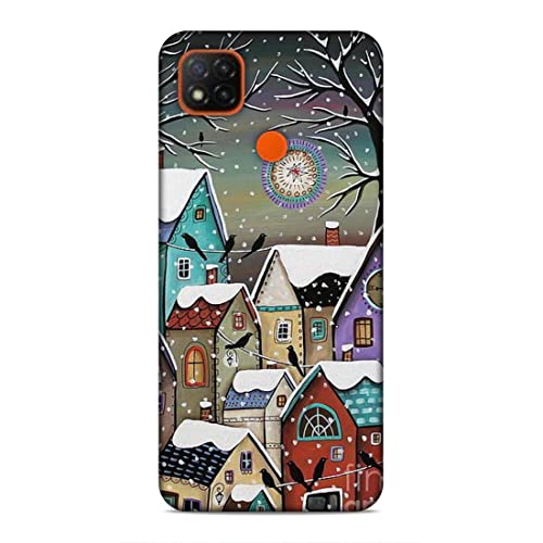 Image of Printed Mobile Back Hard Case Cover for Xiaomi Redmi 9C / Xiaomi Poco C31 / Xiaomi Redmi 9 Activ /Xiaomi Redmi 9 | Snowfall, Houses, Animated, Home Sweet Home -2186