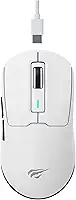 Havit Mouse Gamer Tri-Mode MS969SE White, Sem Fio e Com Fio, USB, Bluetooth, Wireless 2.4GHz, RGB, 6 Botões, 800-1600-2400-3200-6500-8000 DPI, Branco