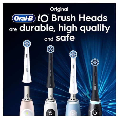 Oral-B Têtes de rechange iO Series Gentle Care Têtes rondes originales pour gencives sensibles, 3