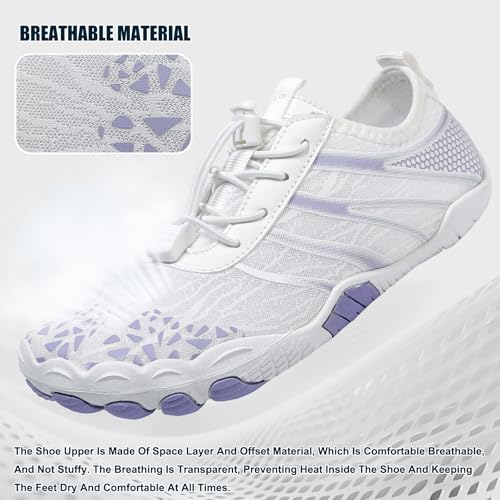 Image of Hike Barefoot Shoes Womens Men,Unisex Barefoot Water Shoes Breathable, Anti-Slip Hiking Footwear for Athletic Wide Toe Shoe Footwear for Hiking, Walking, Running, Yoga, and Water Sports