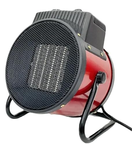 Calentador portátil, Calentador Eléctrico Portátil Industrial, Soplador De Viento Caliente Natural, Estufa Calefacción Cerámica Ajustable, Radiador, Aire Térmico,Calentador de interior(2000w)