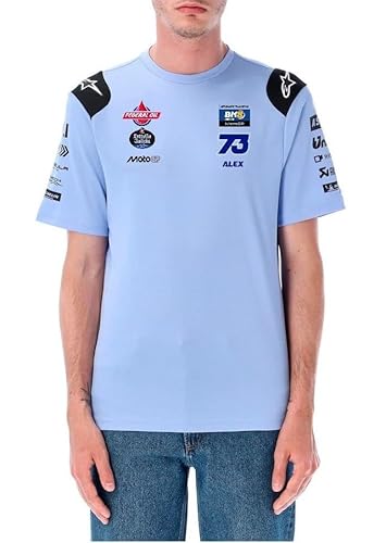 PRORACER Camiseta Fans Replica Alex 73 Equipo MotóGP Ducatí Gresini (FR/ES, Letras, XL, Regular, Regular)