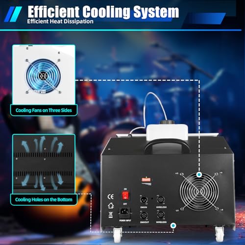 Máquina de niebla profesional 3000W con control remoto miniatura 6