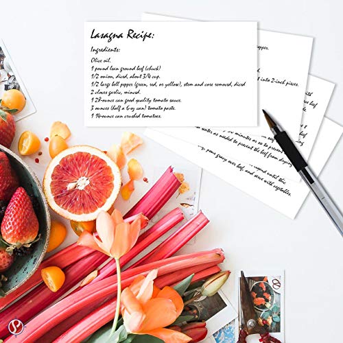 100 Extra Thick Index Cards | Blank Index Cards | 14Pt (0.014”) 100Lb | Heavyweight Thick White Cover Stock | 100 Cards Per Pack - 4 X 6 Inches #TOP4