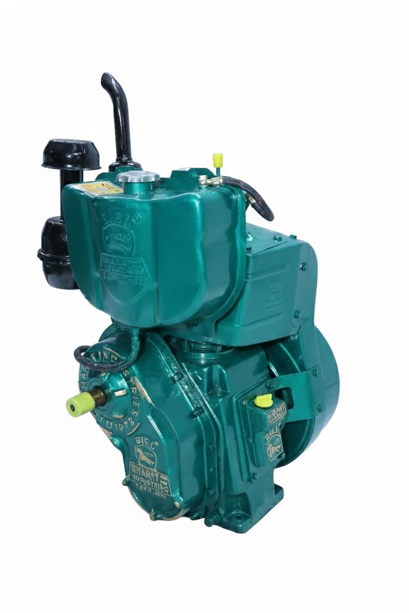 SUPER BHARAT_5HP Single Cylinder High Speed Air Cooled Diesel Engine 5 (3.7) HP (kW) 1500 RPM 1 Cylinder Bore X Stroke 80X110mm Cubic Cap./cyl. 553 fuel consumption at full load 245g-image-7