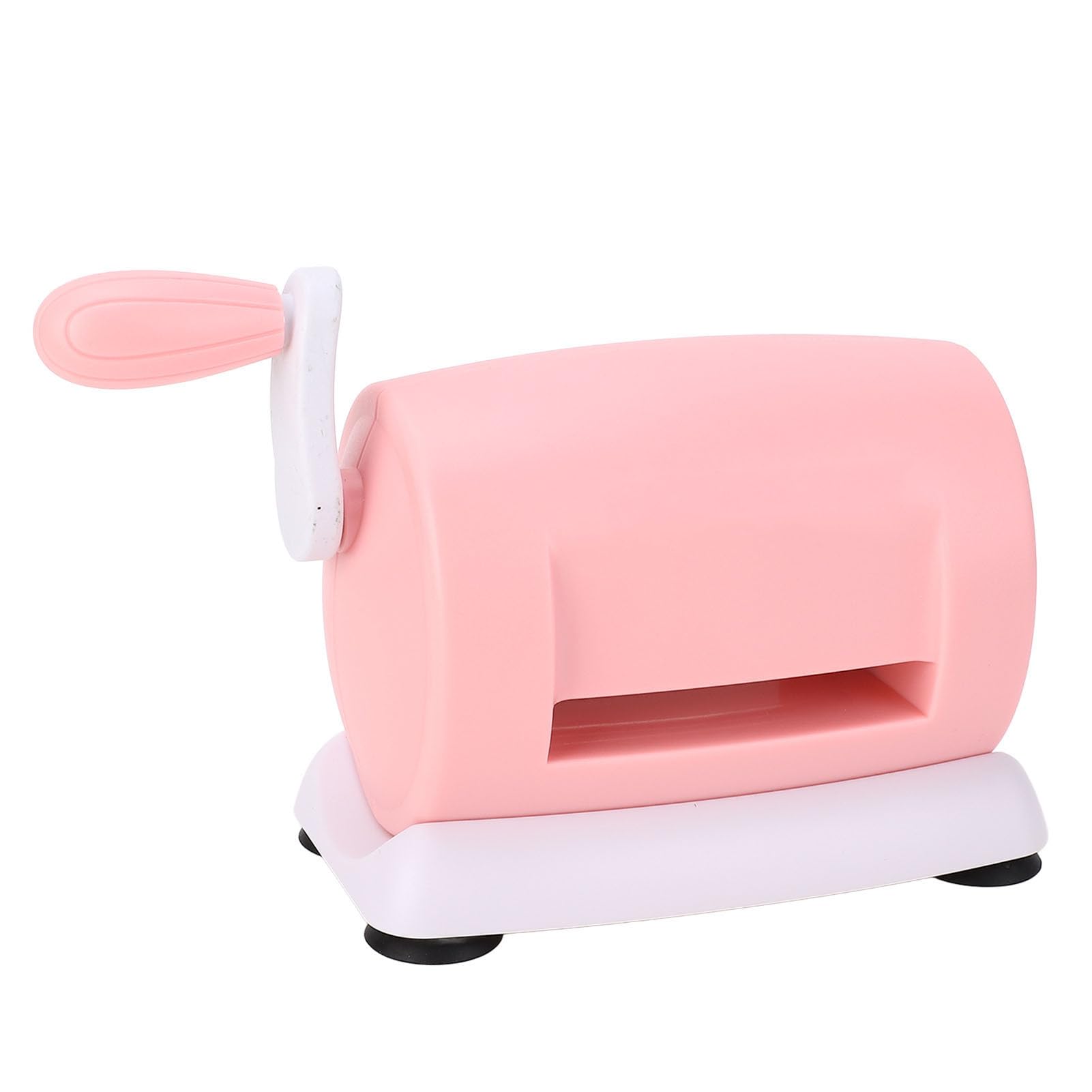 Jeffergarden Maszyna do Wytłaczania Sztancowania, Mini Przecinarka do Papieru z korbą ręczną ABS Tworzenia Kart, Różowa Drukarka Brajlowska 215 X 115 X 90 Mm z 2 Tablicami Samodzielnego Tworzenia