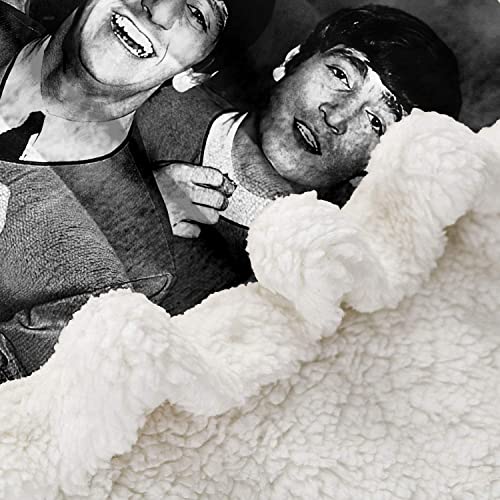 YLFC Couverture imprimée Groupe Rock Britannique Fleece Bed Throws The Beatles Blanket Pionnier du Heavy Metal Fuzzy Blanket Épais Doux Grand Cosy Grey Knitted Fleece Blankets 150x200cm - Les Beatles, Paul McCartney, John Lennon, RIngo Starr, George Harrison YLFC Couverture imprimée Groupe Rock Britannique Fleece Bed Throws The Beatles Blanket Pionnier du Heavy Metal Fuzzy Blanket Épais Doux Grand Cosy Grey Knitted Fleece Blankets 150x200cm – Image 6