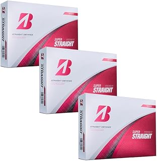BRIDGESTONE(ブリヂストン) ゴルフボール SUPER STRAIGHT 2025年モデル ホワイト 3DZセット（36球入り）