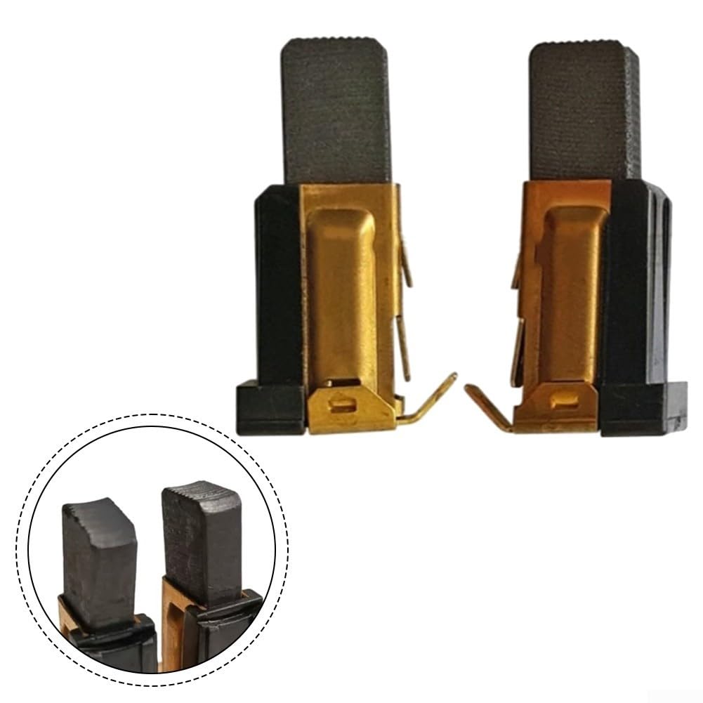 Spazzole di Carbonio, Set di spazzole di Carbone di Ricambio for Sega Circolare Bosch GKS65 2610925372, Oro Nero, Confezione da 2