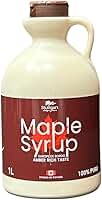 Stuttgart Maple Syrup Tradicional 1 Litro - Amber Rich Taste - 100% Puro - Xarope De Bordo Canadense