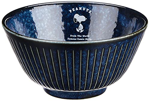 ????(Kaneshotouki) Peanuts Snoopy Indigo Rice Bowl 614110
