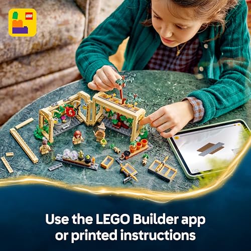 LEGO Harry Potter Hogwarts Castle: Herbology Class Set with Neville Longbottom, Hermione Granger & Prof. Sprout Minifigures - incl. 3 Mandrake Toy Plants - Gift for 8+ Year Old Girls & Boys - 76445 - Image 6
