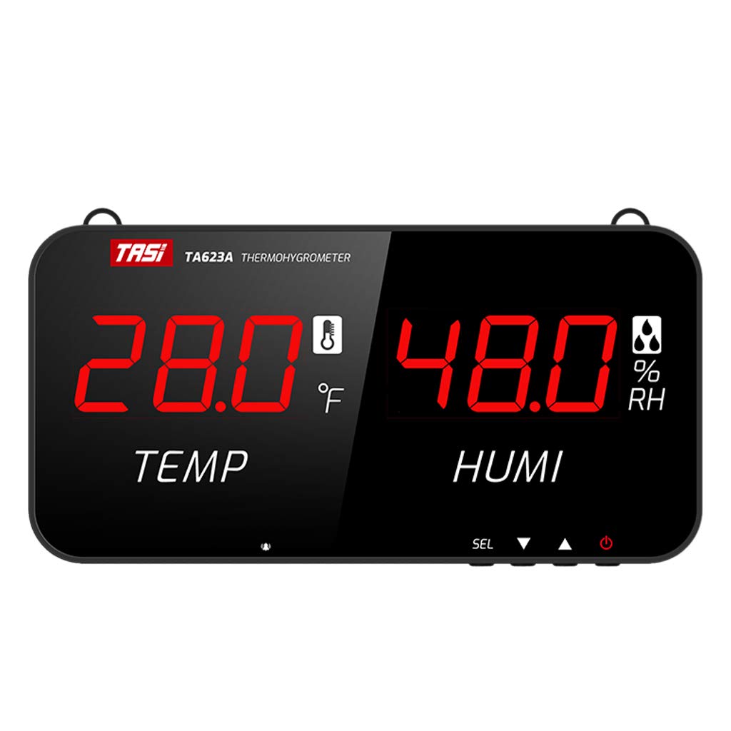 Monitor de temperatura y humedad, termómetro higrómetro, termómetro digital, sensor de humedad para el hogar, oficina, higrómetro de 13 pulgadas