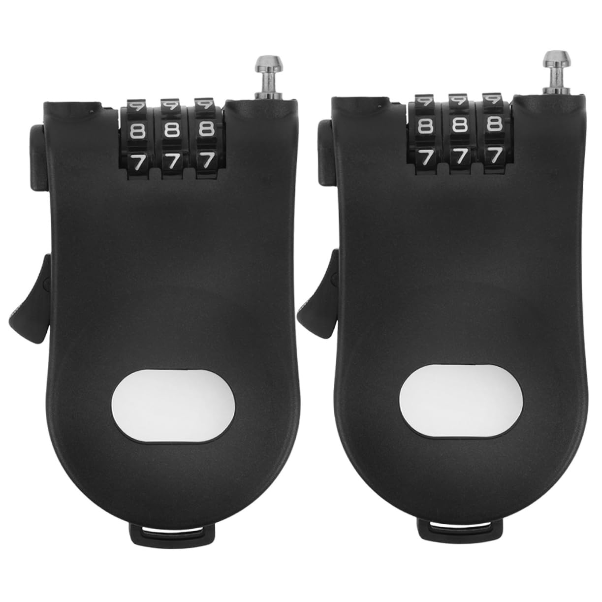 POPETPOP 10pièces Serrure Pour Snowboard Et Vélo Câble Rétractable De Sécurité Plastique Pour Ski Poussettes Et Sports Extérieurs
