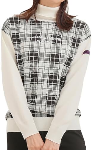 Amazon | [ジュンアンドロペ] プルオーバー プレイド柄タートル長袖